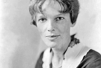 Le pionnier de l'aviation américaine Amelia Earhart.