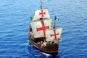 Une réplique du navire de Christophe Colomb Santa Maria