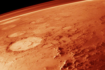 Photo de la surface de Mars prise par la sonde Viking dans la 1976e.