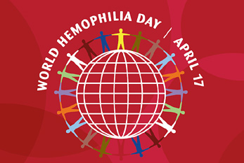 Logo de la Journée mondiale de l'hémophilie.
