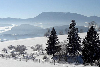 Recouvert de neige en hiver paysage.