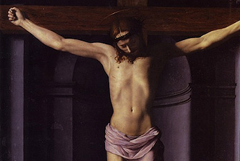 La crucifixion de Jésus.